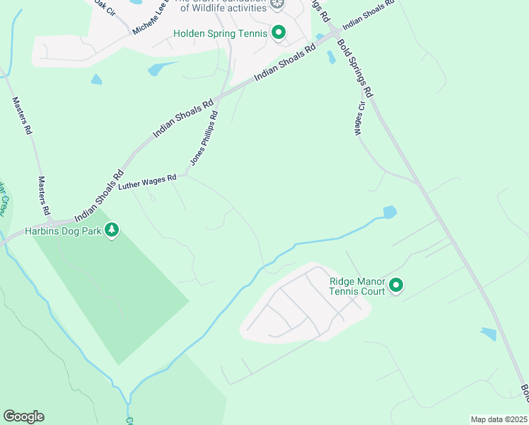 map of restaurants, bars, coffee shops, grocery stores, and more near 3212 Luther Wages Road in Dacula