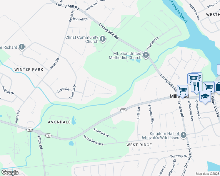 map of restaurants, bars, coffee shops, grocery stores, and more near 2705 Circleview Drive in Sumter