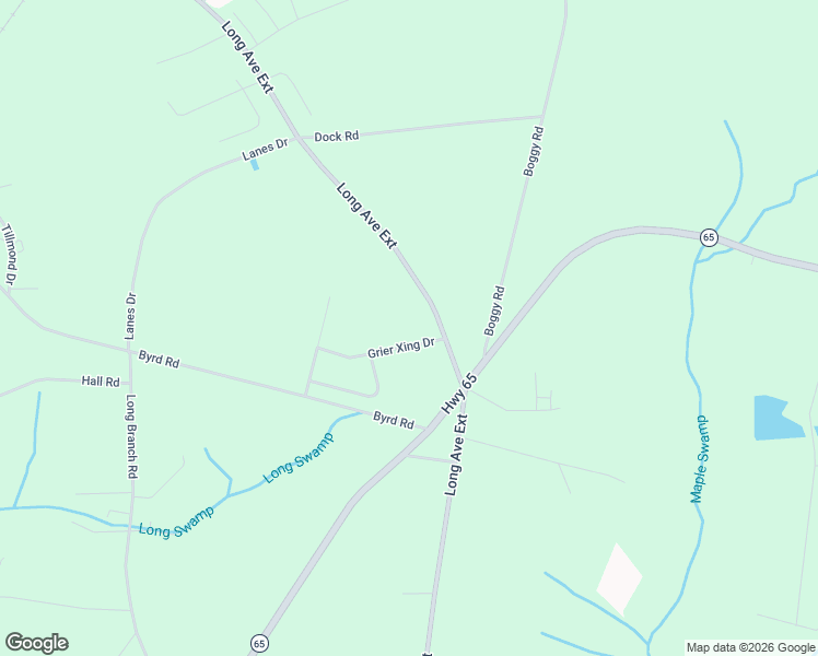 map of restaurants, bars, coffee shops, grocery stores, and more near 109 Grier Crossing Drive in Conway