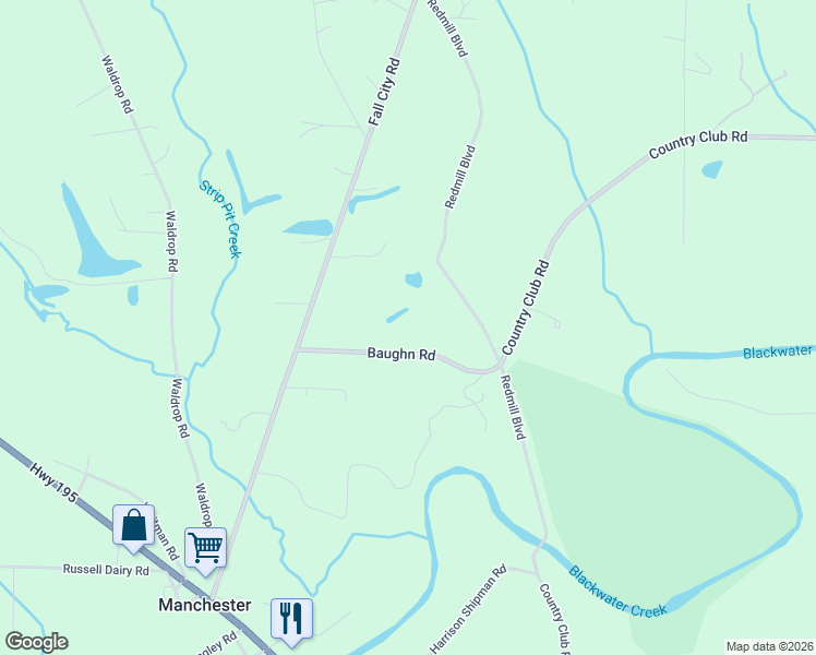 map of restaurants, bars, coffee shops, grocery stores, and more near 265 Baughn Road in Jasper