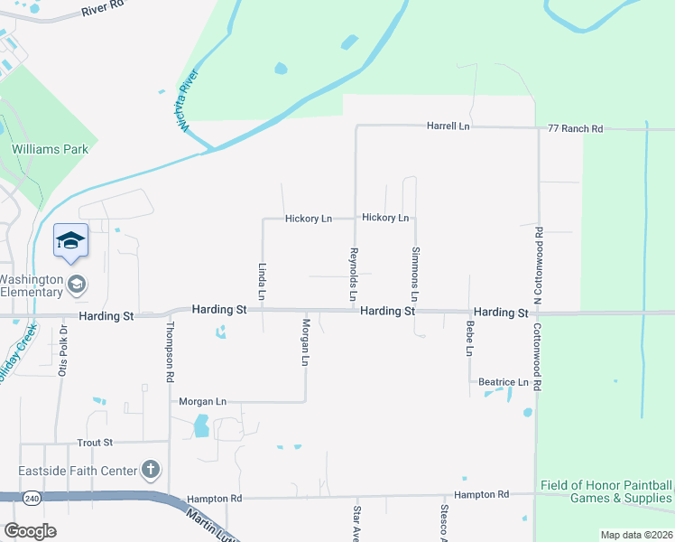 map of restaurants, bars, coffee shops, grocery stores, and more near 814 Reynolds Lane in Wichita Falls