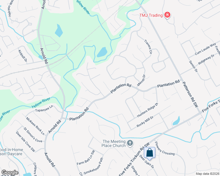 map of restaurants, bars, coffee shops, grocery stores, and more near 355 Plantation View Drive in Lawrenceville