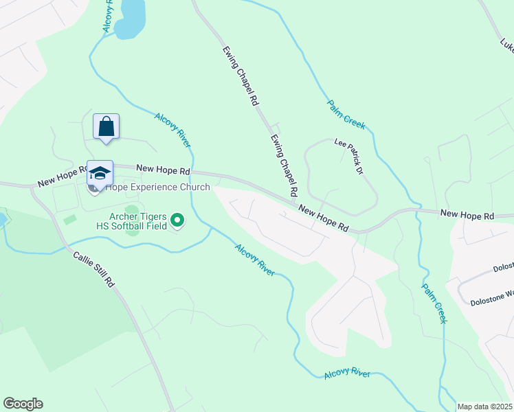map of restaurants, bars, coffee shops, grocery stores, and more near 1544 Sky Valley Court in Dacula