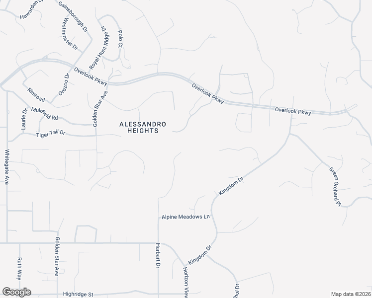 map of restaurants, bars, coffee shops, grocery stores, and more near 7555 Meadow Ridge Court in Riverside