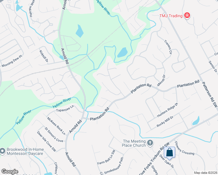 map of restaurants, bars, coffee shops, grocery stores, and more near 297 Birchmore Walk in Lawrenceville