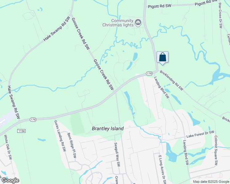 map of restaurants, bars, coffee shops, grocery stores, and more near 1332-1448 Goose Creek Road Southwest in Shallotte