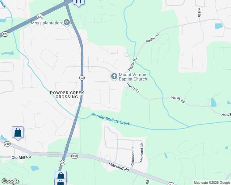 map of restaurants, bars, coffee shops, grocery stores, and more near 44 Rackley Way in Dallas