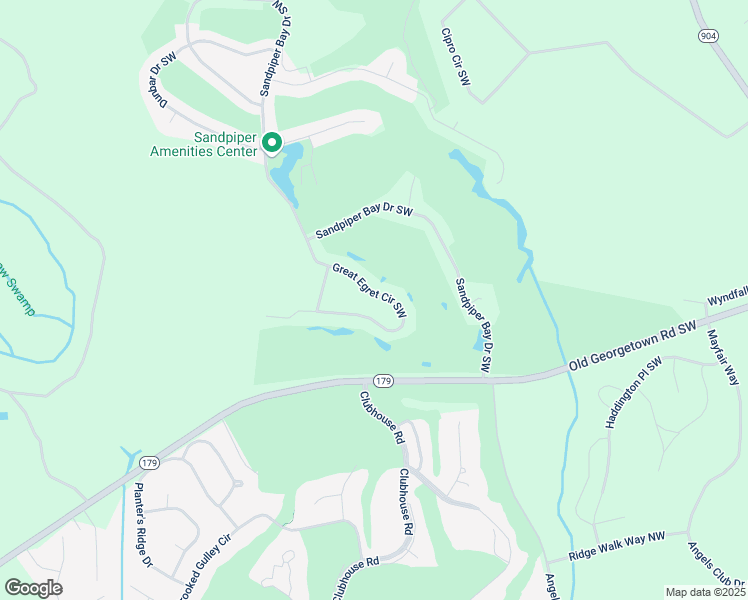 map of restaurants, bars, coffee shops, grocery stores, and more near 891 Great Egret Circle Southwest in Sunset Beach