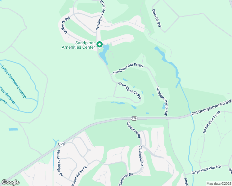 map of restaurants, bars, coffee shops, grocery stores, and more near 7508 Moorhen Lane Southwest in Sunset Beach