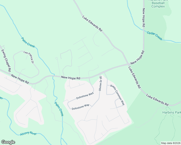map of restaurants, bars, coffee shops, grocery stores, and more near 2644 Dolostone Way in Dacula