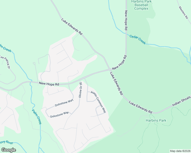 map of restaurants, bars, coffee shops, grocery stores, and more near 2871 New Hope Road in Dacula