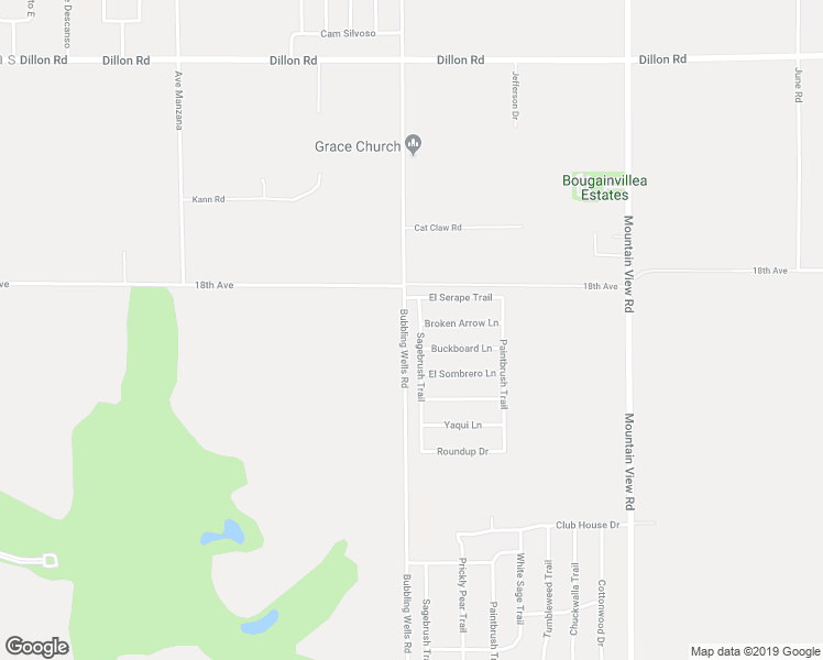 map of restaurants, bars, coffee shops, grocery stores, and more near 18335 Sagebrush Trail in Desert Hot Springs