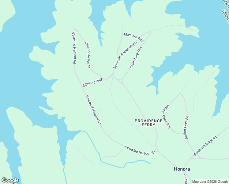 map of restaurants, bars, coffee shops, grocery stores, and more near Savannah Scenic Way North in Lincolnton