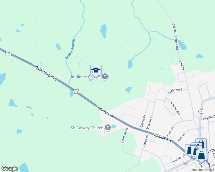 map of restaurants, bars, coffee shops, grocery stores, and more near 4208 Crout Road in Batesburg-Leesville