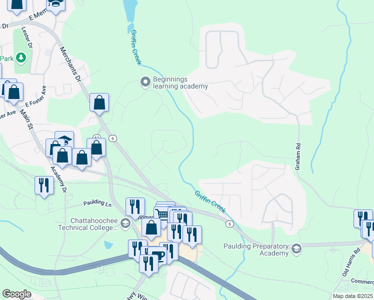 map of restaurants, bars, coffee shops, grocery stores, and more near 265 Bainbridge Circle in Dallas
