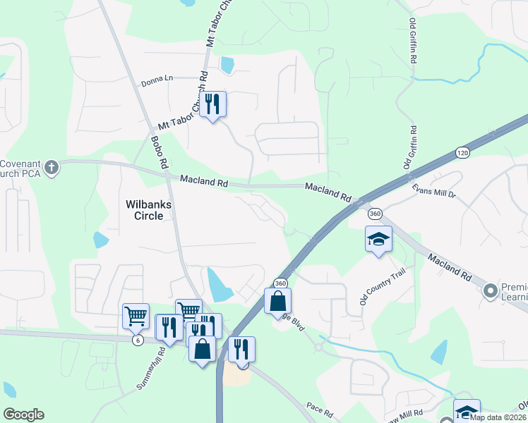 map of restaurants, bars, coffee shops, grocery stores, and more near 75 Log Cabin Drive in Dallas