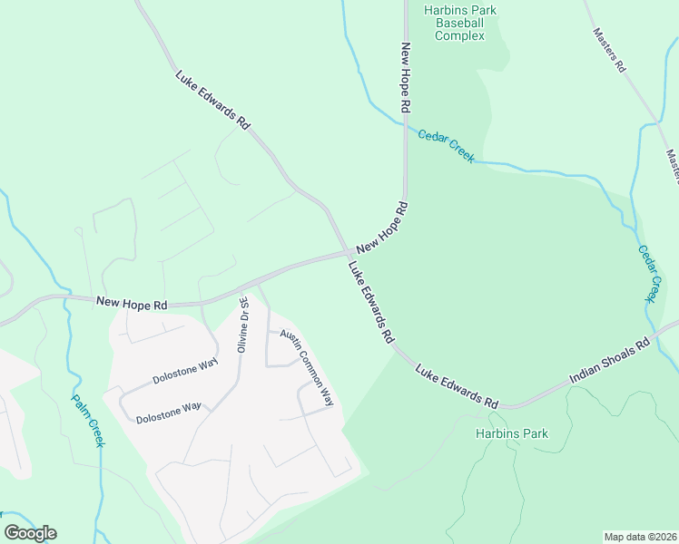 map of restaurants, bars, coffee shops, grocery stores, and more near 2725 Luke Edwards Road in Dacula