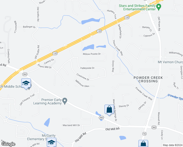 map of restaurants, bars, coffee shops, grocery stores, and more near 60 Evans Point in Dallas
