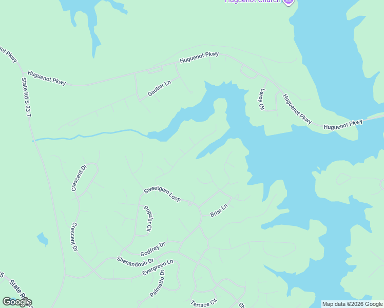map of restaurants, bars, coffee shops, grocery stores, and more near 125 Lake Ridge Drive in McCormick