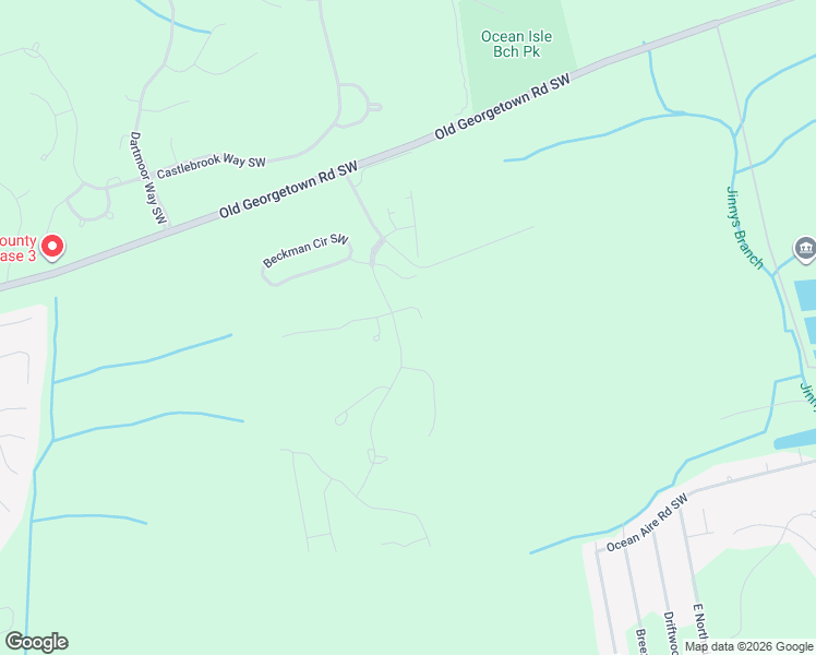 map of restaurants, bars, coffee shops, grocery stores, and more near Waterbrook Way SW in Ocean Isle Beach