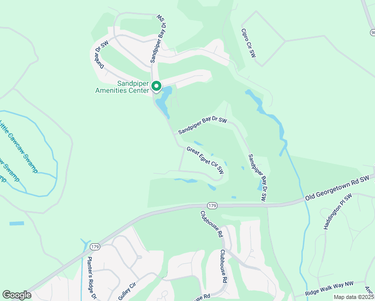 map of restaurants, bars, coffee shops, grocery stores, and more near 876 Great Egret Circle Southwest in Sunset Beach