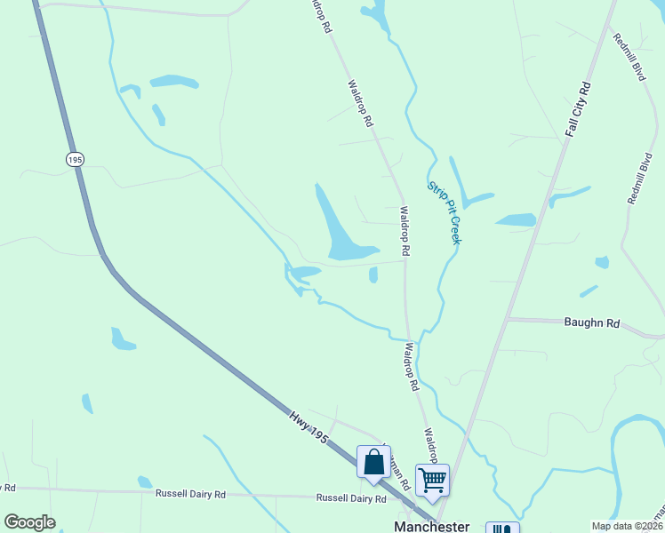 map of restaurants, bars, coffee shops, grocery stores, and more near Waldrop Road in Jasper