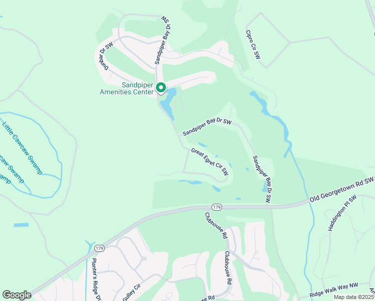 map of restaurants, bars, coffee shops, grocery stores, and more near 7508 Moorhen Lane Southwest in Sunset Beach