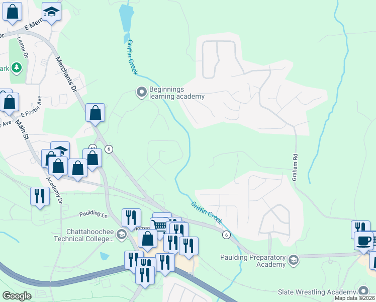 map of restaurants, bars, coffee shops, grocery stores, and more near 259 Bainbridge Circle in Dallas