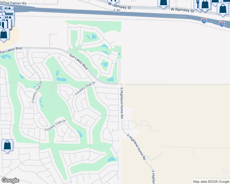 map of restaurants, bars, coffee shops, grocery stores, and more near 968 South Bay Hill Road in Banning