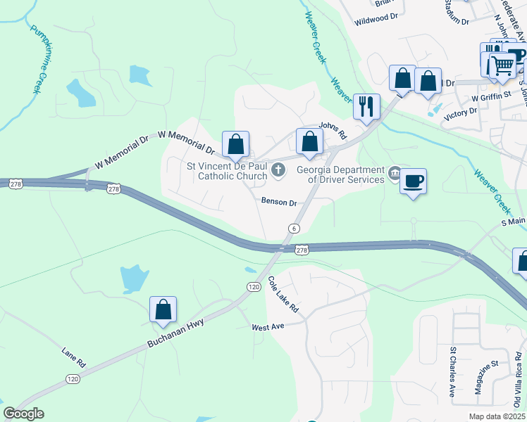 map of restaurants, bars, coffee shops, grocery stores, and more near 191 Durham Street in Dallas