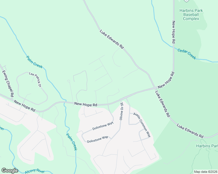 map of restaurants, bars, coffee shops, grocery stores, and more near 2055 Amberly Glen Way in Dacula