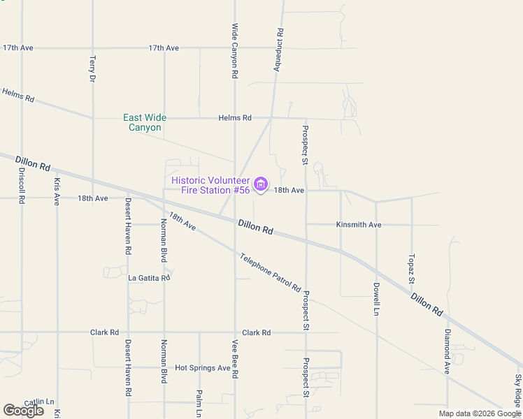 map of restaurants, bars, coffee shops, grocery stores, and more near 73170 Dillon Rd in Desert Hot Springs