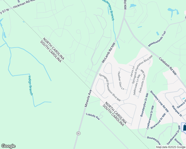map of restaurants, bars, coffee shops, grocery stores, and more near 876 Mountain Mint Circle Northwest in Brunswick County