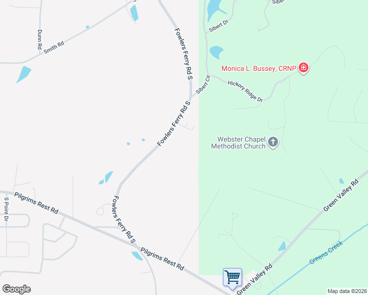 map of restaurants, bars, coffee shops, grocery stores, and more near 2253 Fowlers Ferry Road South in Gadsden