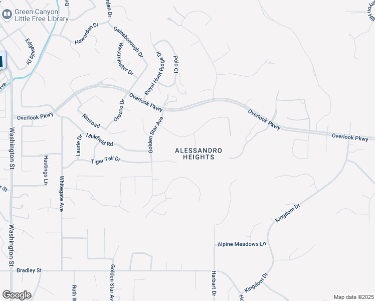 map of restaurants, bars, coffee shops, grocery stores, and more near 7231 Brandon Court in Riverside