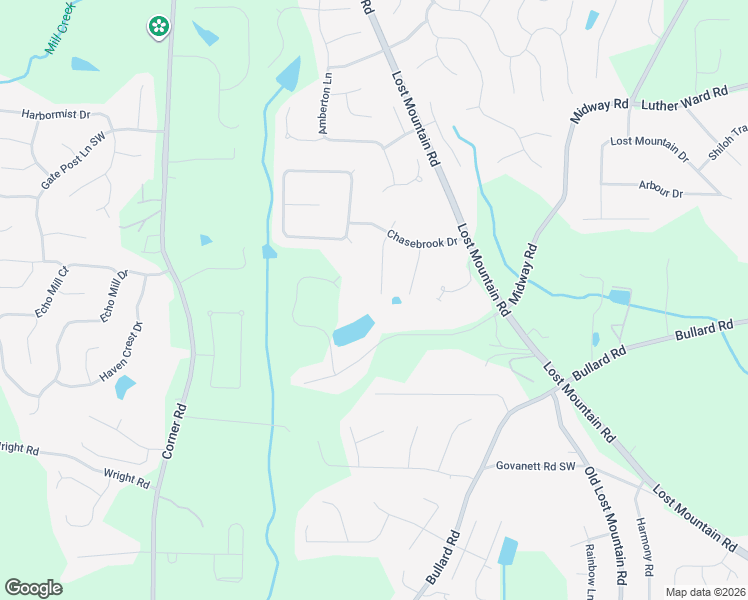 map of restaurants, bars, coffee shops, grocery stores, and more near 1369 Woodmill Trce in Powder Springs