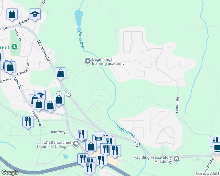map of restaurants, bars, coffee shops, grocery stores, and more near 247 Bainbridge Circle in Dallas