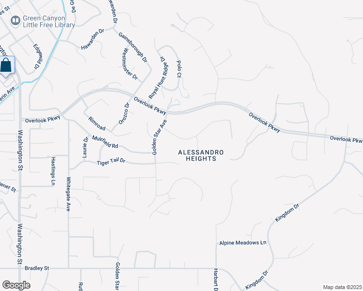 map of restaurants, bars, coffee shops, grocery stores, and more near 1030 Talcey Terrace in Riverside