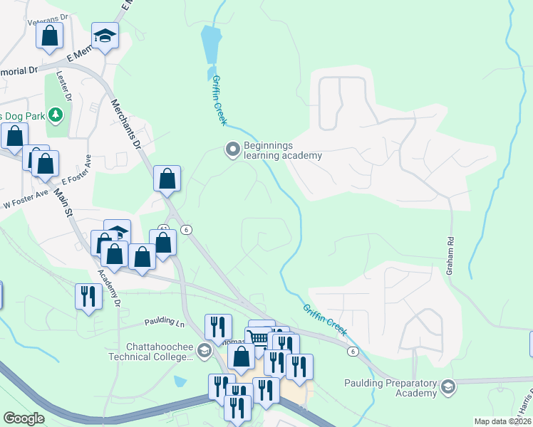 map of restaurants, bars, coffee shops, grocery stores, and more near 237 Bainbridge Circle in Dallas