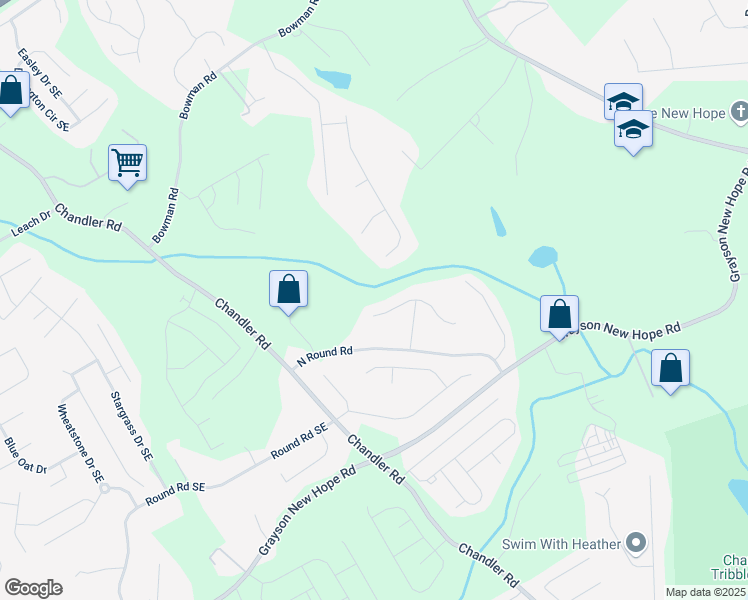 map of restaurants, bars, coffee shops, grocery stores, and more near 1713 Cagle Court in Lawrenceville