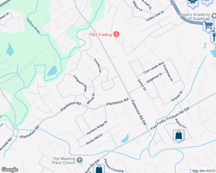 map of restaurants, bars, coffee shops, grocery stores, and more near 1952 Skidmore Circle in Lawrenceville