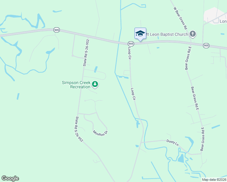 map of restaurants, bars, coffee shops, grocery stores, and more near 1300 Loop Circle in Longs