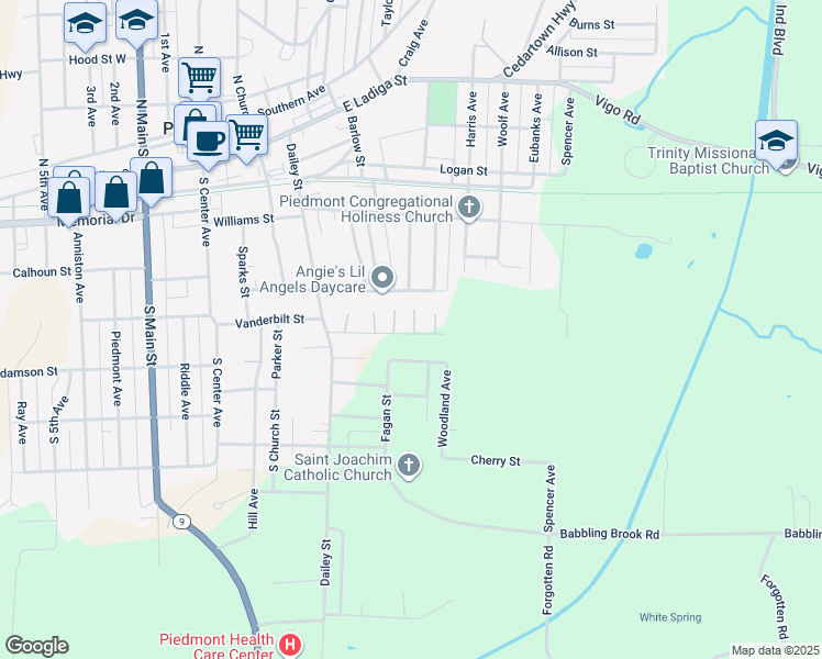 map of restaurants, bars, coffee shops, grocery stores, and more near 31 Carol Street in Piedmont