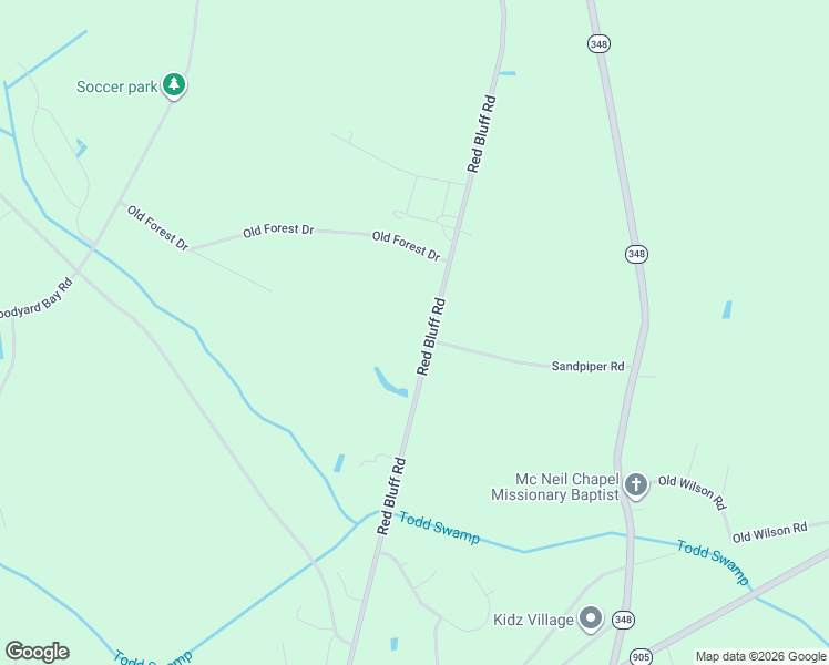 map of restaurants, bars, coffee shops, grocery stores, and more near 5776 Red Bluff Road in Loris