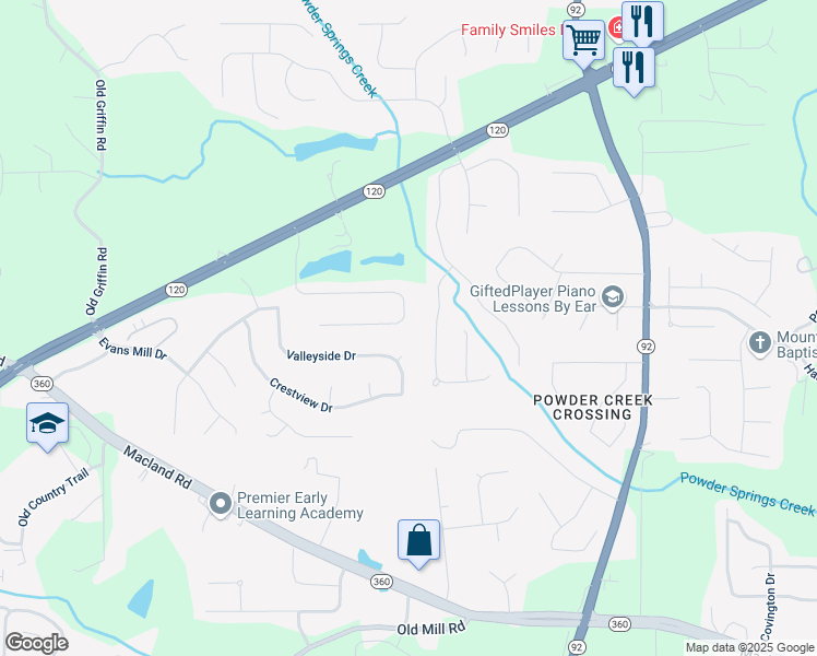 map of restaurants, bars, coffee shops, grocery stores, and more near 152 Dorys Way in Dallas