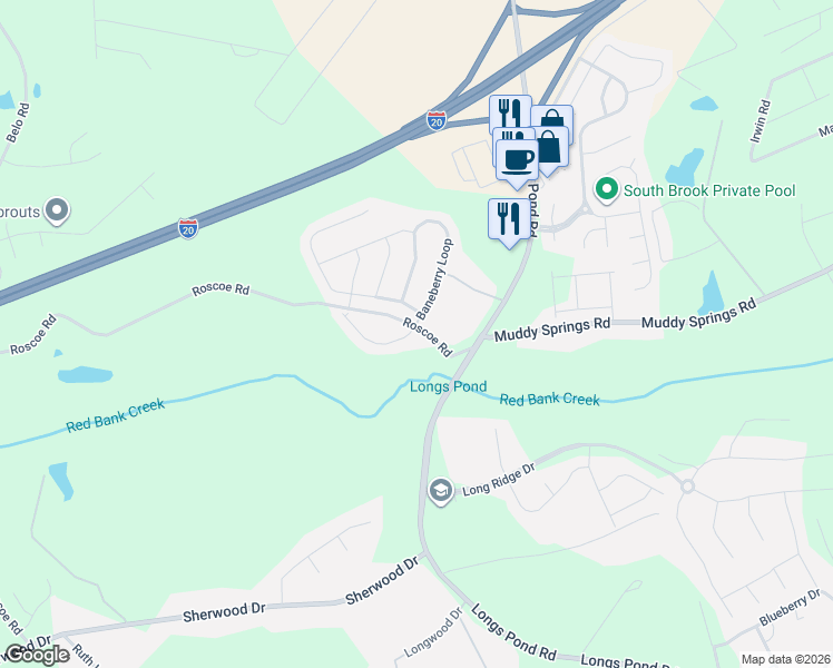 map of restaurants, bars, coffee shops, grocery stores, and more near 103 Stanley Court in Lexington
