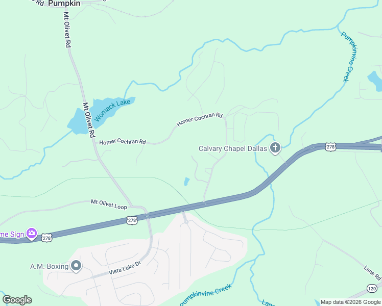 map of restaurants, bars, coffee shops, grocery stores, and more near 99 Homer Cochran Road in Dallas