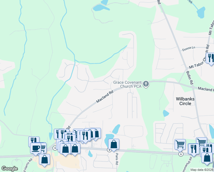 map of restaurants, bars, coffee shops, grocery stores, and more near 14 Tower Drive in Dallas