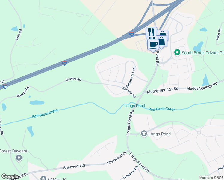 map of restaurants, bars, coffee shops, grocery stores, and more near 170 Stanley Court in Lexington