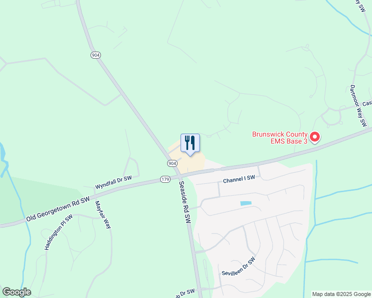 map of restaurants, bars, coffee shops, grocery stores, and more near 925 Seaside Road Southwest in Ocean Isle Beach